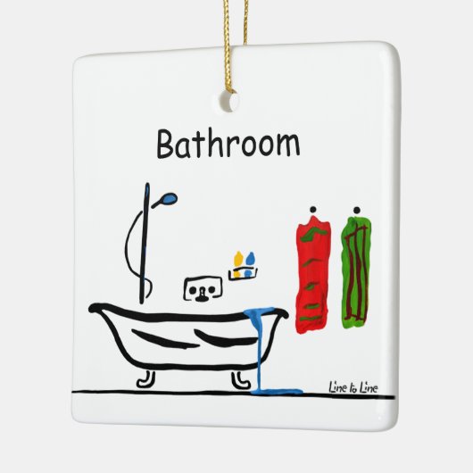 Badkamer Keramisch Ornament (Links)