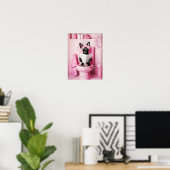 Badkamer Mini Pinscher Print Grappige Poster Grapp (Thuiskantoor)