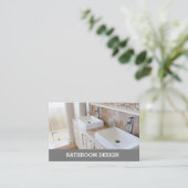 Badkamer of keuken ontwerper visitekaartje. visitekaartje (Staand voorkant)