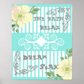 Badkamer Ontspannen in het bad Poster (Voorkant)