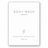 Badkamer organisatie waterdichte labels (Voorkant)