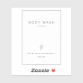 Badkamer organisatie waterdichte labels (Vel)