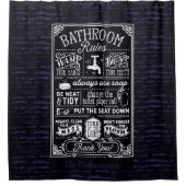 Badkamer Regels moderne mannelijke Sassy aangepast Douchegordijn (Voorkant)