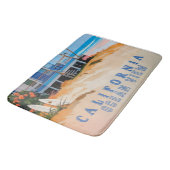Badkamer strand thema badmat (Gekanteld)
