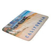 Badkamer strand thema badmat (Gekanteld)