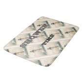 Badkamer strand thema badmat (Gekanteld)