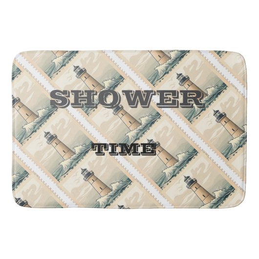 Badkamer strand thema badmat (Voorkant)