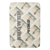 Badkamer strand thema badmat (Voorkant Verticaal)