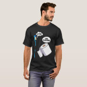 Badkamer Toilet Borstel Toilet Papier Restroom Poo T-shirt (Voorkant volledig)