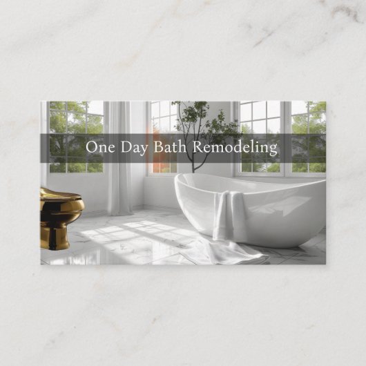 Badkamer verbouwen huis renovaties visitekaartje (Voorkant)