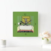 badkamer vierkante klok (Huis)