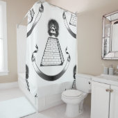badkamer voor douchegordijn (In situ)