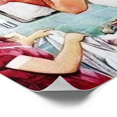 badkamer voor  liefhebbers poster (Hoek)