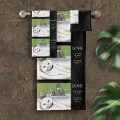 Badkamer wastafel witte kat bad handdoek