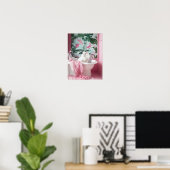 Badkamer Witte Kat in Badkuip Print, Grappige Post Poster (Thuiskantoor)