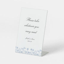  badkamerbord in Blue Wildflower