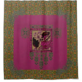 badkamergordijn voor de romantische sfeer douchegordijn (Voorkant)