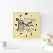 badkamerklok vierkante klok (Huis)