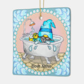 Badkaskabouter keramisch ornament (Links)