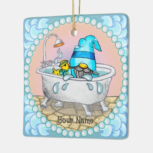 Badkaskabouter keramisch ornament (Links)