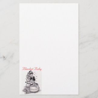 badkuip, Blanket Baby Briefpapier