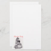 badkuip, Blanket Baby Briefpapier (Voorkant / Achterkant)