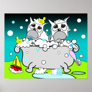 Badkuip Bulldog Puppy Poster 11