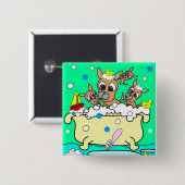 Badkuip Chihuahua Puppy Button 1 (Voorkant /achterkant)
