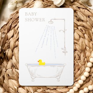 Badkuip Eend Baby shower Geslachtsneutraal Kaart