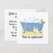 badkuip met bellenbad kaart (Voorkant / Achterkant)