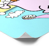 Badkuip Puppy Fopspeen Poster 14 (Hoek)