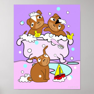 Badkuip Puppy Poster 7