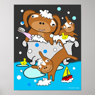 Badkuip Puppy Poster 8