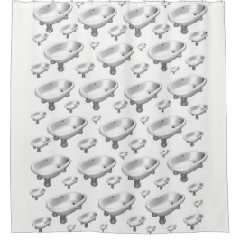 badkuipen wit douwergordijn douchegordijn