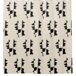 Badlaken - Abstract dubbelzijdig Douchegordijn