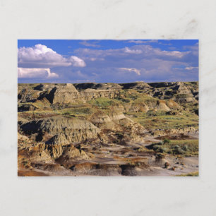 Badlands bij Dinosaur Provincial Park in Alberta, Briefkaart