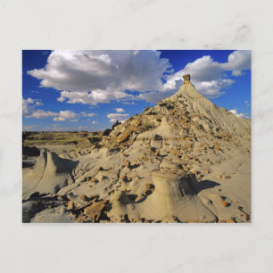 Badlands bij Dinosaur Provincial Park in Alberta, Briefkaart