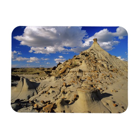 Badlands bij Dinosaur Provincial Park in Alberta, Magneet (Horizontaal)