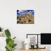 Badlands bij Dinosaur Provincial Park in Alberta,  Poster (Thuiskantoor)