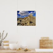 Badlands bij Dinosaur Provincial Park in Alberta,  Poster (Keuken)
