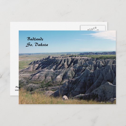 Badlands Briefkaart (Voorkant / Achterkant)
