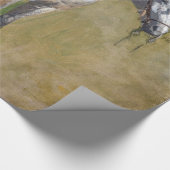 Badlands, Cowboy Horse Old West Thomas Eakins Cadeaupapier (Hoek)