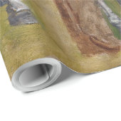 Badlands, Cowboy Horse Old West Thomas Eakins Cadeaupapier (Rol Hoek)