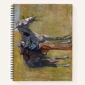 Badlands, Cowboy Horse Old West Thomas Eakins Notitieboek (Voorkant)
