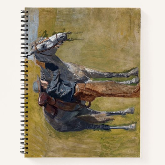 Badlands, Cowboy Horse Old West Thomas Eakins Notitieboek (Voorkant)