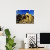 Badlands-formaties bij Dinosaur Provincial Park 2 Poster (Thuiskantoor)