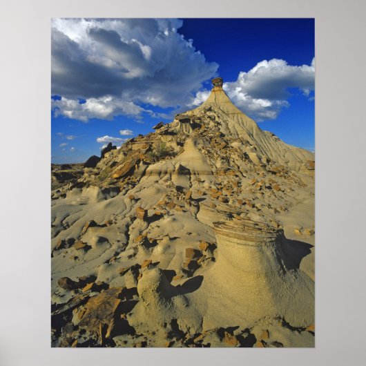 Badlands-formaties bij Dinosaur Provincial Park 5 Poster (Voorkant)