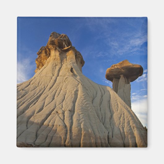 Badlands-formaties bij Makoshika State Park in Magneet (Voorkant)
