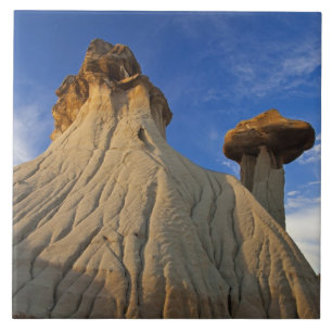 Badlands-formaties bij Makoshika State Park in Tegeltje