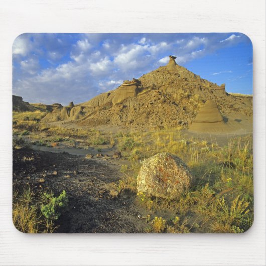 Badlands-formaties in Dinosaur Provincial Park Muismat (Voorkant)